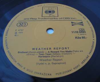 LP Weather Report: Weather Report