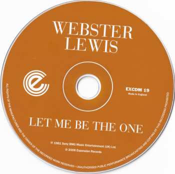 CD Webster Lewis: Let Me Be The One