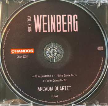 CD Mieczysław Weinberg: String Quartets Nos 6, 13, And 15 (Vol. Four)