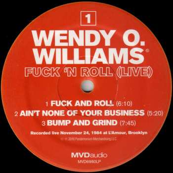 LP Wendy O. Williams: Fuck 'N Roll (Live)