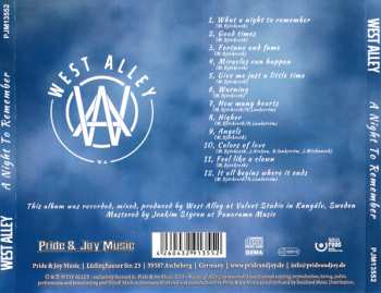 CD West Alley: What A Night To Remember