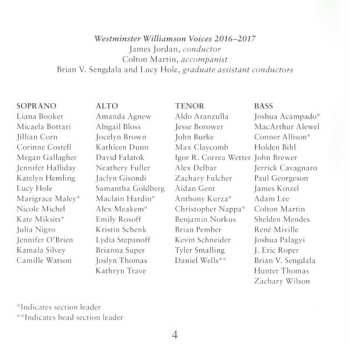 CD Westminster Williamson Voices: Silence Into Light