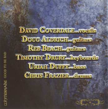 CD Whitesnake: Good To Be Bad