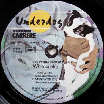 2LP Whitesnake: Live... In The Heart Of The City