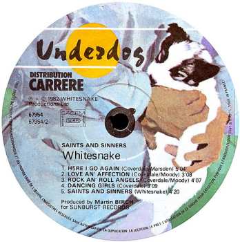 LP Whitesnake: Saints & Sinners