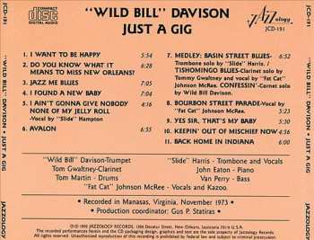 CD Wild Bill Davison: Just A Gig