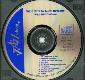 CD Wild Bill Davison: Wild Bill In New Orleans