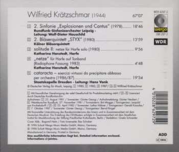 CD Wilfried Krätzschmar: 2. Sinfonie · Styx · Solitude II · Netze · Cataracta