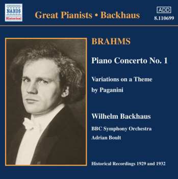 CD Johannes Brahms: Piano Concerto No.1