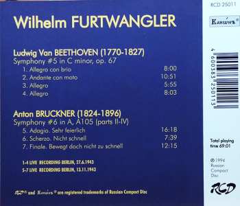 CD Wilhelm Furtwängler: Beethoven: Symphony No.5. / Bruckner: Symphony No.6