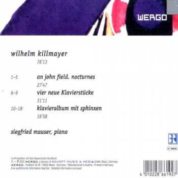 CD Wilhelm Killmayer: An John Field. Nocturnes, Vier Neue Klavierstücke, Klavieralbum Mit Sphinxen 