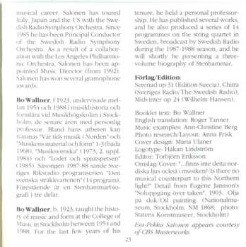 CD Esa-Pekka Salonen: Serenad / Midvinter / Chitra