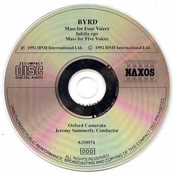 CD William Byrd: Mass For Four Voices / Mass For Five Voices / Infelix Ego