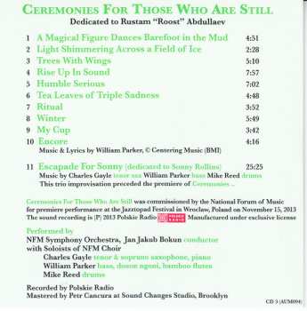 3CD William Parker: For Those Who Are, Still LTD