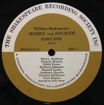 3LP/Box Set William Shakespeare: Henry The Fourth Part 1
