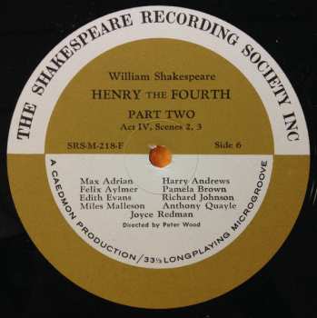 4LP/Box Set William Shakespeare: Henry The Fourth Part Two
