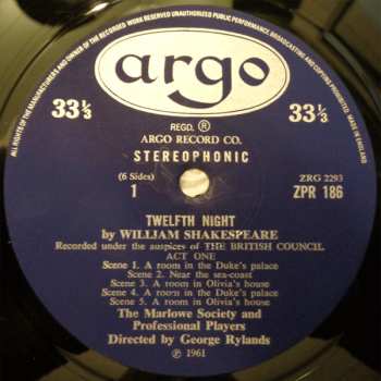 3LP/Box Set William Shakespeare: Twelfth Night