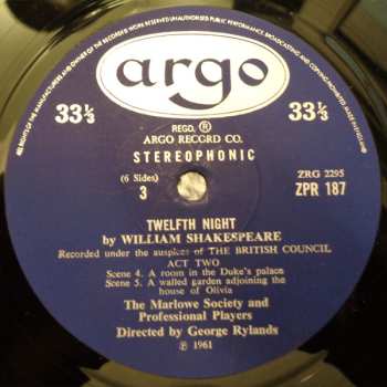 3LP/Box Set William Shakespeare: Twelfth Night