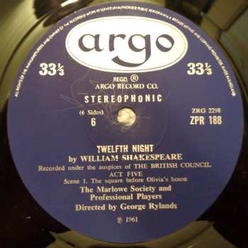 3LP/Box Set William Shakespeare: Twelfth Night