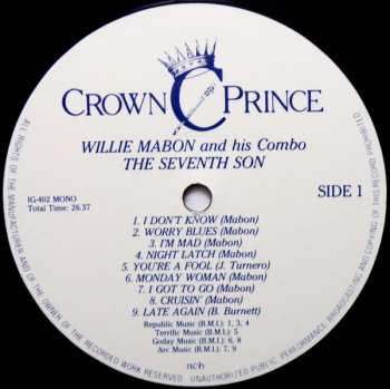 LP Willie Mabon And His Combo: The Seventh Son