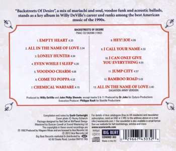 CD Willy DeVille: Backstreets Of Desire