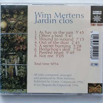 CD Wim Mertens: Jardin Clos