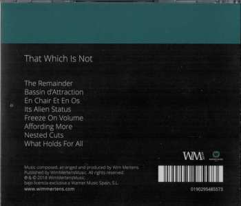 CD Wim Mertens: That Which Is Not