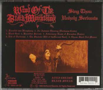 CD Wind Of The Black Mountains: Sing Thou Unholy Servants
