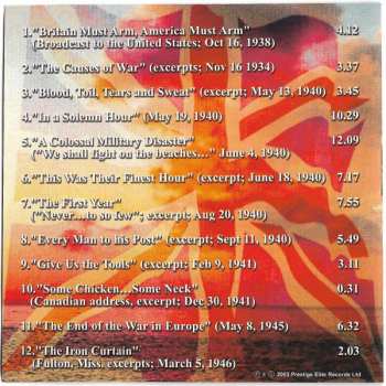 CD Winston Churchill: Winston Churchill His Finest Hour: The Great Wartime Speeches