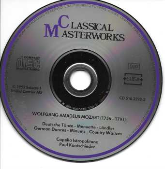 CD Wolfgang Amadeus Mozart: Deutsche Tänze - Menuette - Ländler / German Dances - Minuets - Country Waltzes