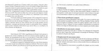 CD Wolfgang Amadeus Mozart: Grande Messe En Ut Mineur, KV 427. Complétée Avec Des Fragments Du Compositeur Par Alois Schmitt