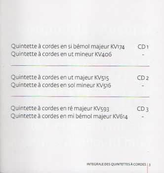3CD/Box Set Wolfgang Amadeus Mozart: Les 6 Quintettes À Cordes DLX | LTD