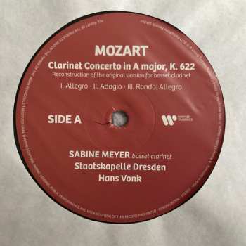 LP Wolfgang Amadeus Mozart: Clarinet Concerto K. 622 / Sinfonia Concertante K. 297b