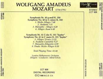 CD Wolfgang Amadeus Mozart: Symphony No. 40 In G Minor K. 550 / Symphony No. 41 In C Major K. 551 "Jupiter"
