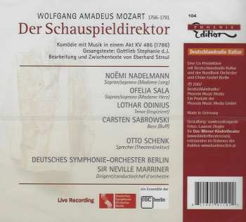 CD Wolfgang Amadeus Mozart: Der Schauspieldirektor