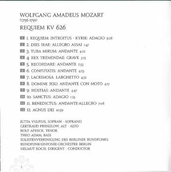 CD Wolfgang Amadeus Mozart: Requiem KV 626