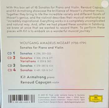 4CD/Box Set Wolfgang Amadeus Mozart: Sonatas For Piano & Violin