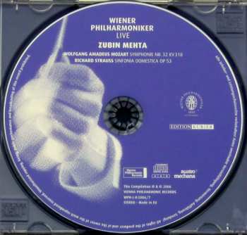 CD Wolfgang Amadeus Mozart: Symphonie Nr. 32 Kv 318/Sinfonia Domestica Op 53