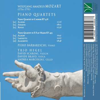 CD Wolfgang Amadeus Mozart: Piano Quartets In G Minor KV 478, In E Flat Major KV 493