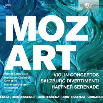 5CD/Box Set Wolfgang Amadeus Mozart: Violin Concertos, Salzburg Divertimenti, Haffner Serenade