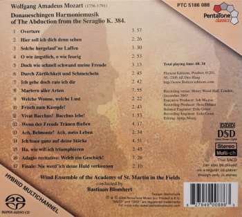 SACD Wolfgang Amadeus Mozart: Donaueschingen Harmoniemusik of The Abduction from the Seraglio K. 348