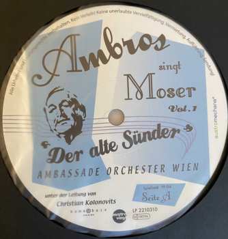 LP Wolfgang Ambros: Ambros Singt Moser ''Der Alte Sünder'' Vol.1
