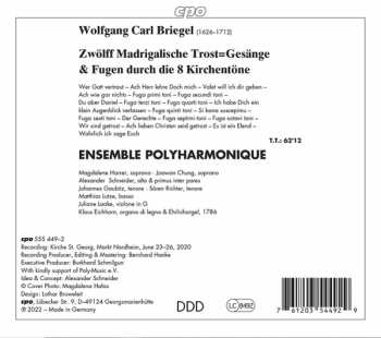 CD Ensemble Polyharmonique: Zwölf Madrigalische Trost-Gesänge