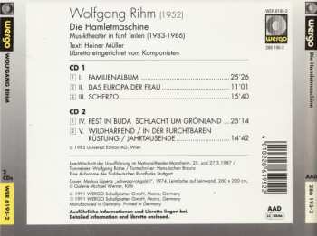2CD Wolfgang Rihm: Die Hamletmaschine