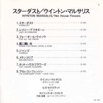 CD Wynton Marsalis: Hot House Flowers