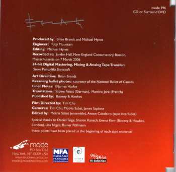 DVD Iannis Xenakis: Kraanerg