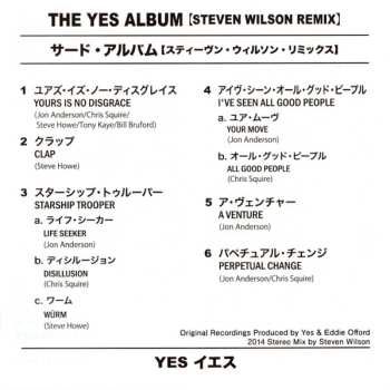 CD Yes: The Yes Album DIGI