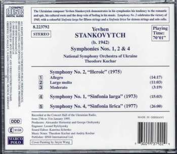 CD National Symphony Orchestra Of Ukraine: Symphonies Nos. 1 "Larga", 2 "Heroic" And 4 "Lirica"