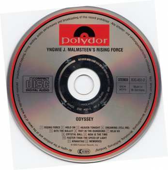 CD Yngwie J. Malmsteen's Rising Force: Odyssey