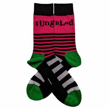 Merch Yungblud: Kotníkové Ponožky Logo Yungblud & Stripes 40 - 45
